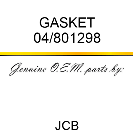 GASKET 04/801298