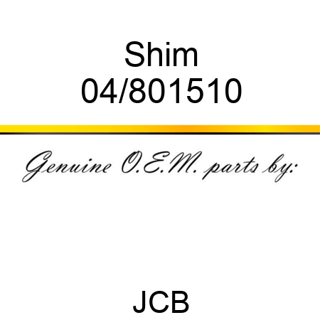 Shim 04/801510