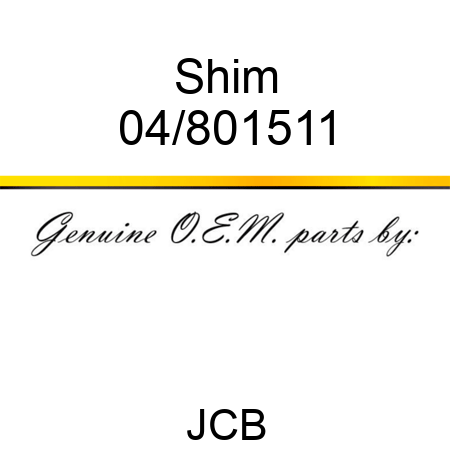 Shim 04/801511
