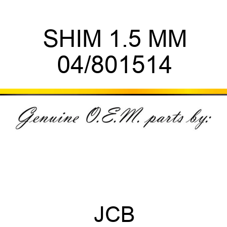 SHIM 1.5 MM 04/801514