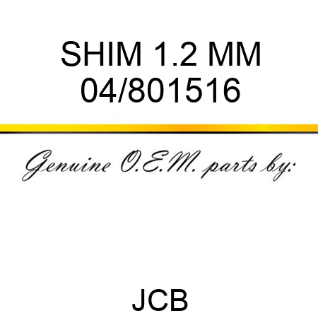 SHIM 1.2 MM 04/801516
