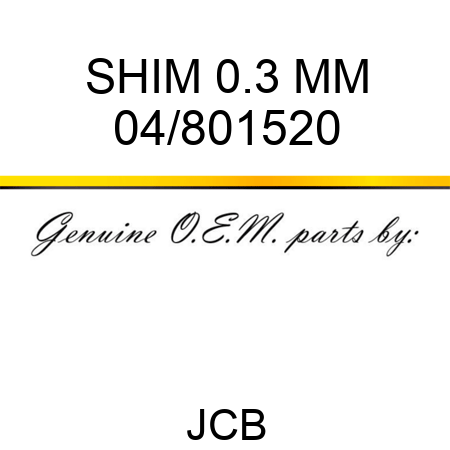 SHIM 0.3 MM 04/801520
