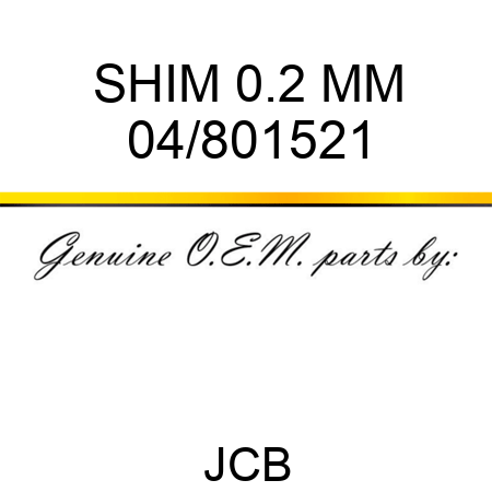 SHIM 0.2 MM 04/801521