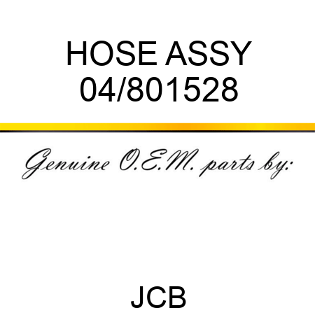 HOSE ASSY 04/801528