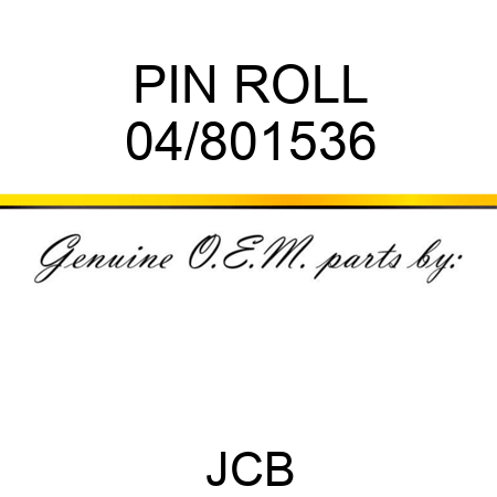 PIN ROLL 04/801536