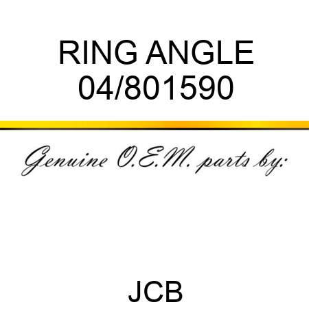 RING ANGLE 04/801590