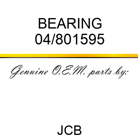 BEARING 04/801595
