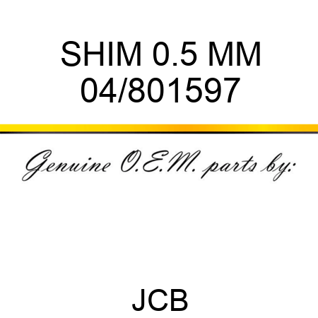SHIM 0.5 MM 04/801597