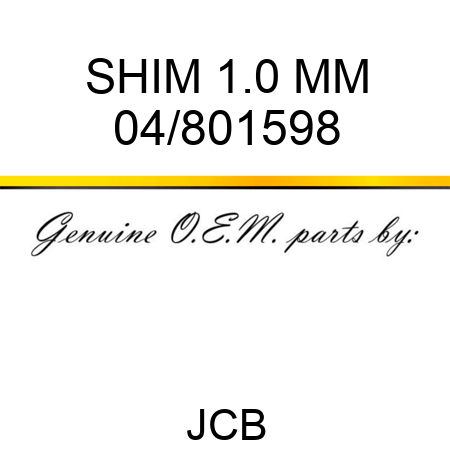 SHIM 1.0 MM 04/801598