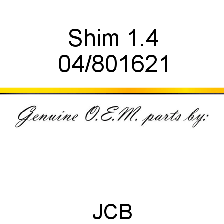 Shim, 1.4 04/801621