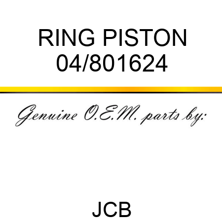 RING PISTON 04/801624
