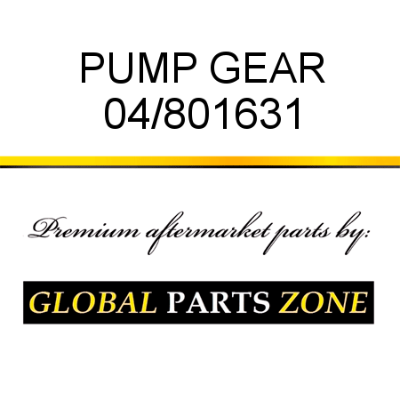 PUMP GEAR 04/801631