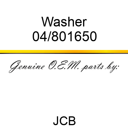 Washer 04/801650