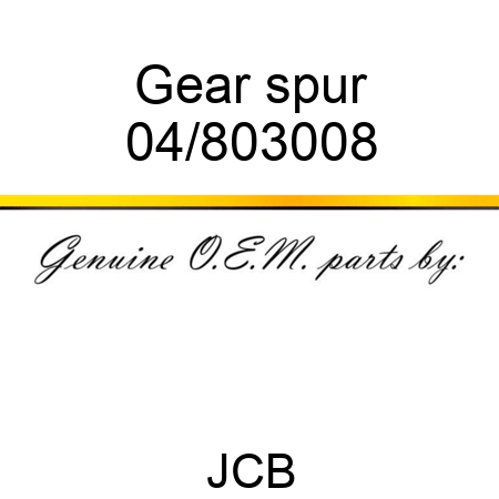 Gear spur 04/803008