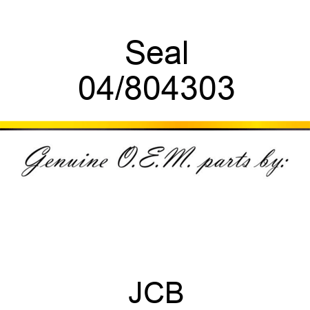 Seal 04/804303