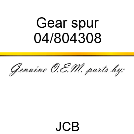 Gear spur 04/804308