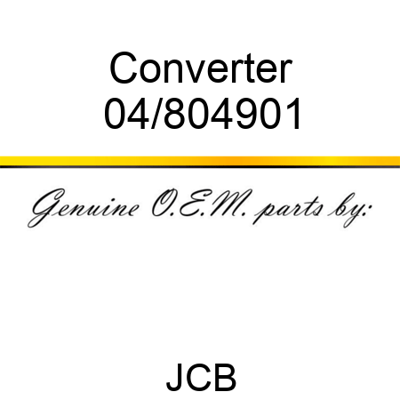 Converter 04/804901