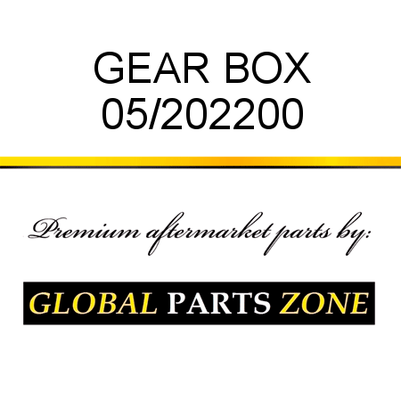 GEAR BOX 05/202200