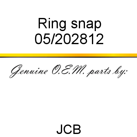 Ring, snap 05/202812