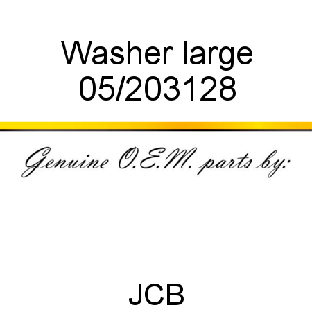 Washer, large 05/203128