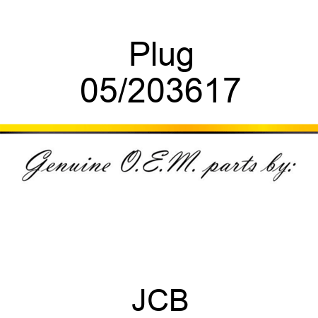 Plug 05/203617