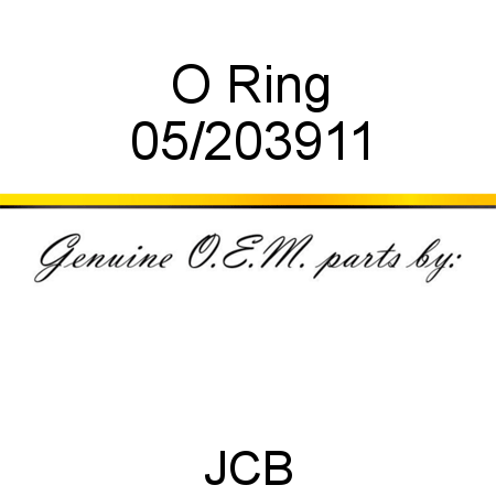 O Ring 05/203911