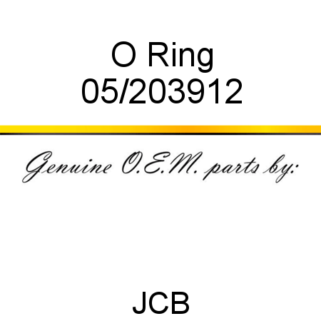 O Ring 05/203912