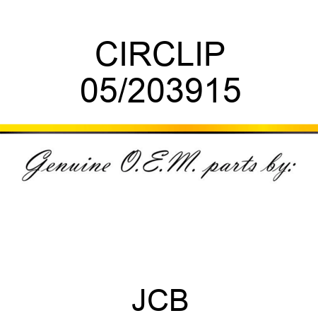 CIRCLIP 05/203915