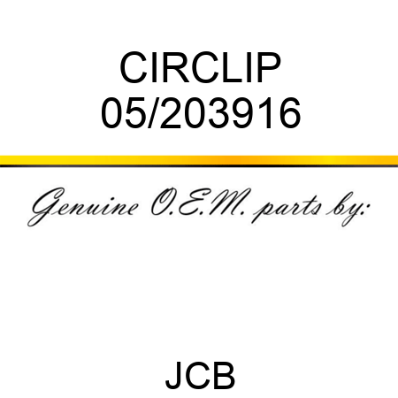 CIRCLIP 05/203916