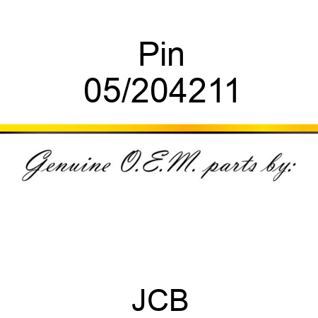 Pin 05/204211