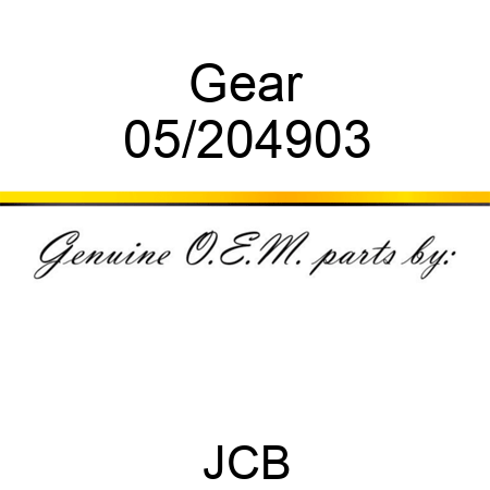Gear 05/204903