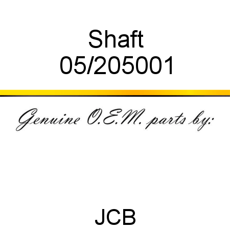 Shaft 05/205001