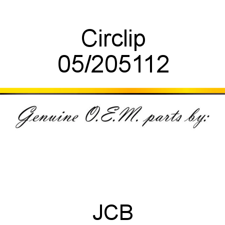 Circlip 05/205112