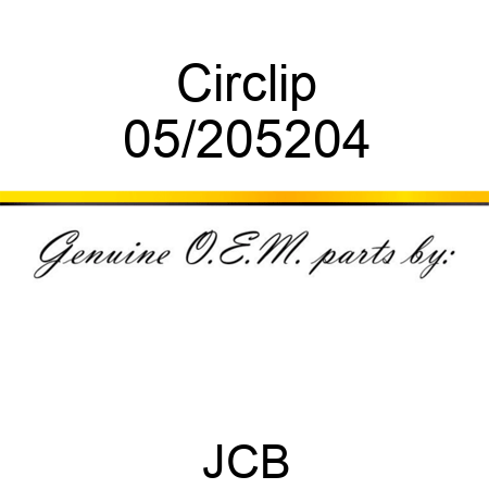 Circlip 05/205204