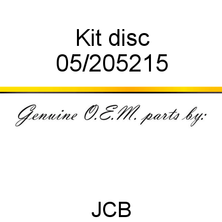 Kit, disc 05/205215