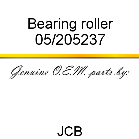 Bearing, roller 05/205237