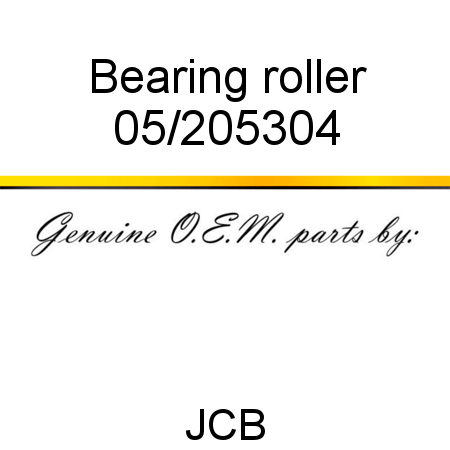 Bearing, roller 05/205304