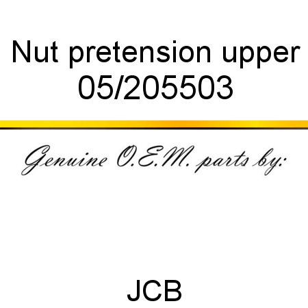 Nut, pretension upper 05/205503