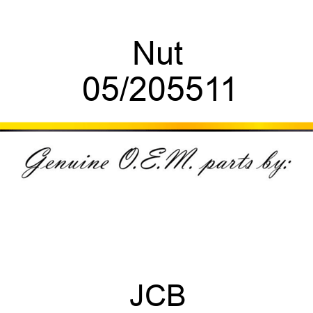 Nut 05/205511