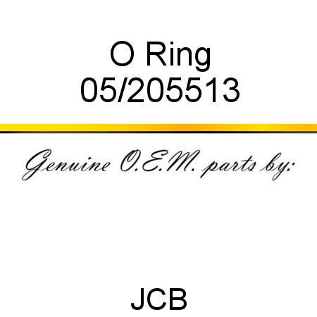 O Ring 05/205513