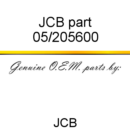 JCB part 05/205600