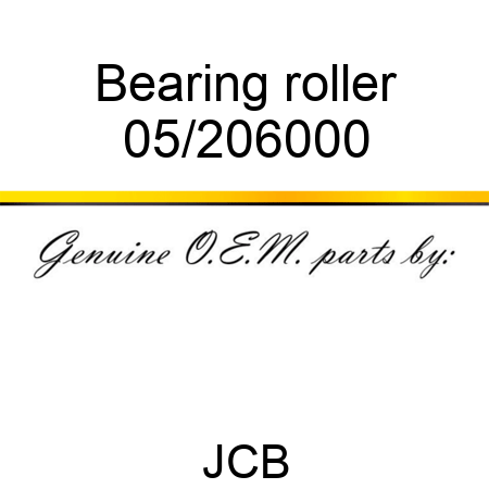 Bearing roller 05/206000
