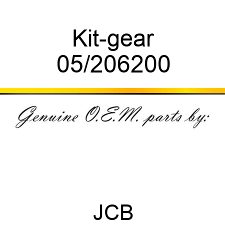 Kit-gear 05/206200