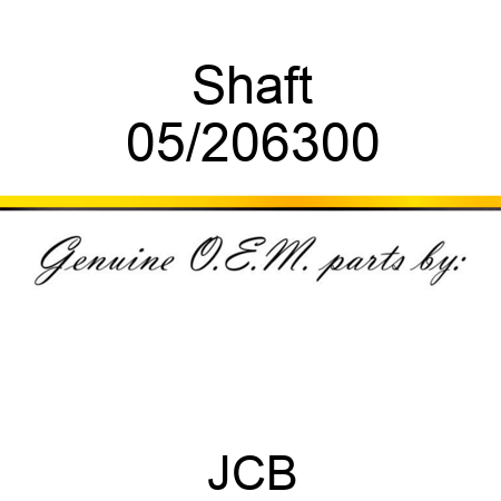Shaft 05/206300