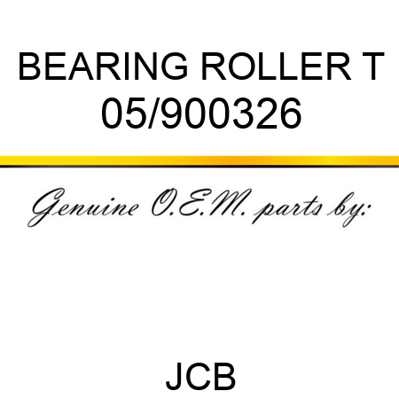 BEARING ROLLER T 05/900326