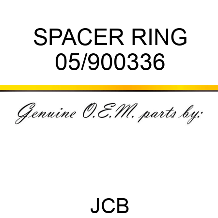 SPACER RING 05/900336