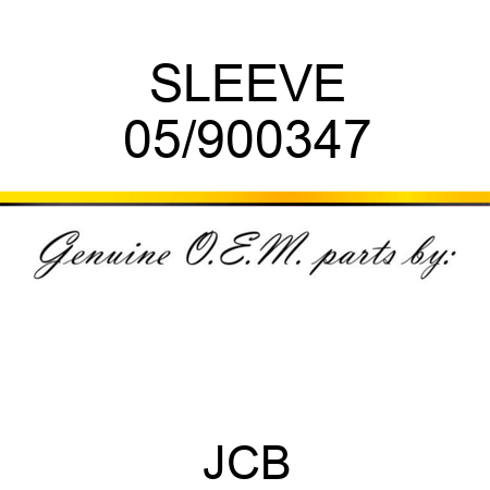 SLEEVE 05/900347