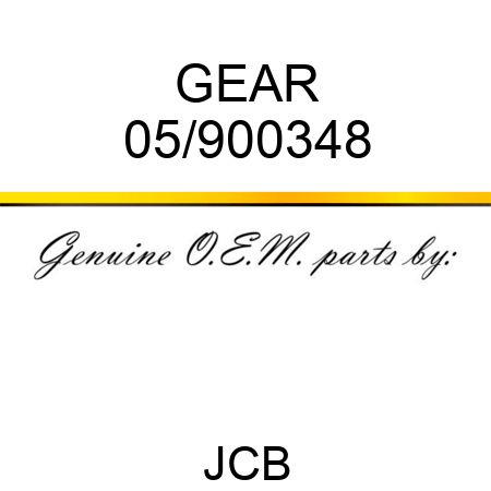 GEAR 05/900348