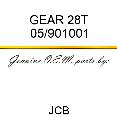 GEAR 28T 05/901001