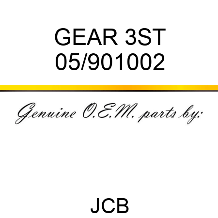 GEAR 3ST 05/901002
